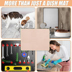 Hushee 2 Pack Extra Large Dish Drying Mat Microfiber Absorbent Dish Drying Pad - Image 6
