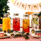 Netany 4 Pack 2 Liters/68 oz Square Glass Pitcher - Image 6