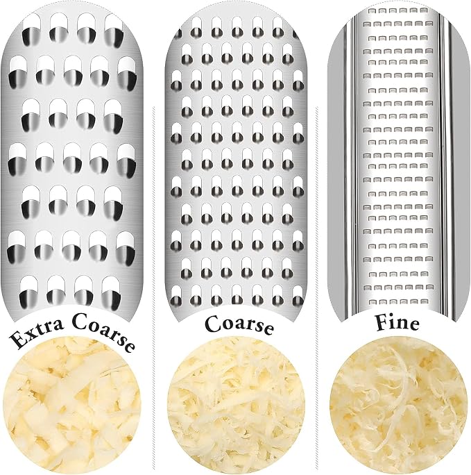 Cambom Cheese Grater Citrus Zester Lemon Zester Pack of 3-304 Stainless Steel - Image 4