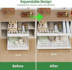 PAKETA 4 Pack Expandable Pull Out Cabinet Organizer, Upgrade 3 Slide Rails - Image 3