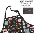 FUSTMW Cake Maker Gifts for Baker Kitchen Baking Apron - Image 3