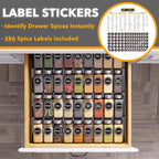 SpaceAid Spice Drawer Organizer - Image 3