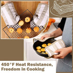 4 Pcs Pot Holders and Oven Mitts Set - Image 6