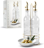 COOK WITH COLOR Glass Olive Oil Bottle Dispenser by CookwithColor