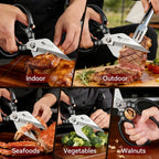 MAD SHARK Heavy Duty Kitchen Shears, Dishwasher Safe All Purpose Kitchen - Image 4