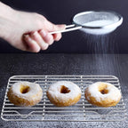 E-far Baking Cooling Rack Set of 2, Stainless Steel Metal Roasting Cooking Racks - Image 5