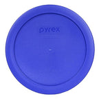 Pyrex 7201-PC Round 4 Cup Cadet Blue Plastic Storage Lid, Made in USA by Pyrex
