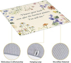 Inspirational Flower Language Dish Drying Mat 16x18 Inch, Microfiber Absorbent - Image 3