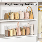 SortNStore Bag Purse Organizer Accessories: 2-Dividers Plastic Clutch Dividers - Image 3