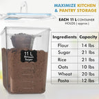 Shazo 2 PC Flour Sugar Storage Containers - Image 6
