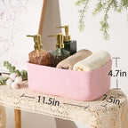 MiniArk Small Storage Baskets for Organizing | Closet Organizer Bins | Shelf - Image 3