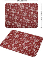 Christmas Dish Drying Mat for Kitchen Counter 24x18 Inch Xmas Snowflake Drying - Image 4