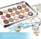 TeamFar Baking Sheet, 17.6’’ x 13’’ x 1’’ Stainless Steel Large Cookie Sheet - Image 4