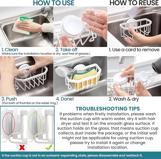 TAILI Sponge Holder for Kitchen Sink - Image 7