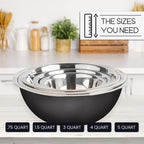 WHYSKO Meal Prep Stainless Steel Mixing Bowls Set, Refrigerator, and Kitchen - Image 6