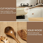 Edergoo 4 PCS Acacia Wood Cooking Utensils Set - Image 6