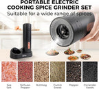 110ml Electric Salt and Pepper Grinder Set, Rechargeable salt and pepper shakers - Image 8