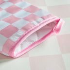 Ohocut Pink Checkered Oven Mitts Heat Resistant, Vintage Retro Checkerboard - Image 7