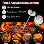 Meat Thermometer Cooking Thermometer Stainless Steel Kitchen Thermometer - Image 7