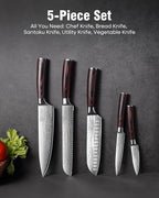 PAUDIN Knife Set, Stainless Steel Chef Knife Set - Image 3