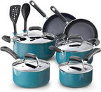 Cook N Home Pots and Pans Nonstick Cookware Set 12-Piece, Kitchen Cooking Set by CookNHome