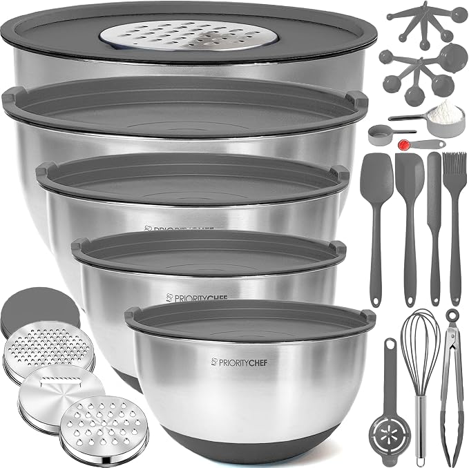 Priority Chef Stainless Steel Mixing Bowls by PriorityChef