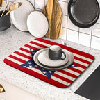 Blue Star Patriotic July of 4th Dish Drying Mat - Image 5