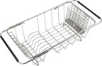 Sink Dish Drainer Rack, Expandable 304 Stainless Steel Dish Drying Rack - Image 2
