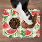 Summer Dish Drying Mat for Kitchen Counter Watercolor Watermelon Green Buffalo - Image 9