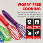 Chef Craft Premium Silicone Wire Cooking Whisk, 10.5 inch, Pastel Blue - Image 3