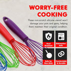 Chef Craft Premium Silicone Wire Cooking Whisk, 10.5 inch - Image 3