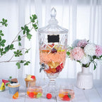 Zhehao 2 Pcs Drink Dispensers for Parties 0.8 Gallon Glass Beverage Dispenser - Image 3