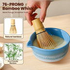 Matcha Whisk Set, Ceramic Matcha Kit Desert Style, Matcha Whisk and Bowl - Image 5