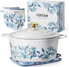 CAROTE 7QT Cast Iron Dutch Oven Pot by CAROTE
