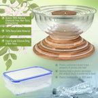 Set of 5 Nesting Glass Bowls - Image 7