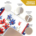 Giwawa 4th of July Flower Dish Drying Mat 16"x18" Independence Day Stars Dish - Image 4