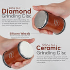 Rolling Knife Sharpener with Diamond and Ceramic Discs, Adjustable Kitchen - Image 3