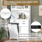 Double 13 Gallon Tilt Out Trash Can Cabinet - Image 3