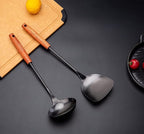 FJNATINH Spatula & Ladle Wok Tool Set, 14.2-15 inches Wok Utensils, Stainless - Image 4