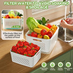 4 PCS Fruit Storage Containers for Fridge, Produce Containers for Fridge - Image 2