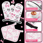 Fourluoo 10 Pcs Bow Kitchen Dish Towels Rugs Oven Mitts and Pot Holders Set - Image 5