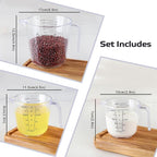 Measuring Cup Set, HIA 3PCS Plastic Liquid Measuring Cups - Image 2