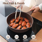 SENSARTE Nonstick Deep Frying Pan Skillet, 10-inch Saute Pan - Image 3