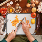 Titanium Cutting Boards for Kitchen, Large 16x11 Inch Pure Titanium and Wheat - Image 6