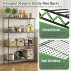 BestOffice 4-Tier Wire Shelving Unit, 1000 LBS Heavy Duty Metal Storage Shelves - Image 5