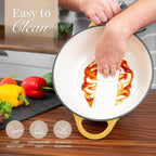 Nuovva Enamelled Cast Iron Dutch Oven Pot - Image 8