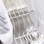 Sweet Home Collection 2 Piece Dish Drying Rack Set Drainer - Image 6