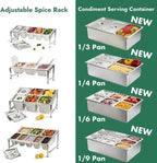 CURTA Expandable 18/8 Stainless Steel Spice Rack Set, NSF Certified, 1-Tier - Image 7