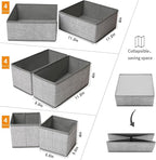 12 Pack Drawer Organizers for Clothing, Foldable Clothes Storage Box Closet - Image 2