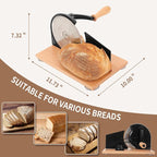CAWIU Manual Bread Slicer with Hand Crank- Adjustable Thickness Bread Cutter - Image 6